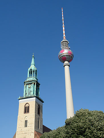 Foto Fernsehturm und Marienkirche - Berlin