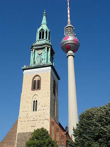 Foto Fernsehturm und Marienkirche