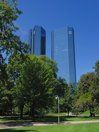 Deutsche Bank mit Wiese Fotos