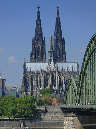 Hohenzollernbrücke beim Kölner Dom