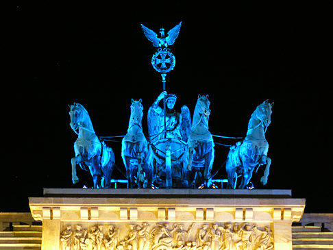 Quadriga bei Nacht Foto 