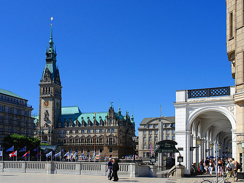 Foto Jungfernstieg und Alster Arkaden - Hamburg