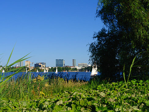 Blick nach Osten von der Außenalster