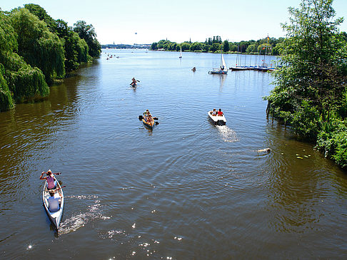 Foto Boote auf der Außenalster - Hamburg