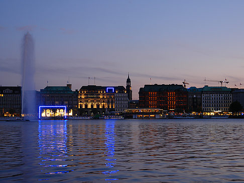 Foto Fontäne auf der Binnenalster