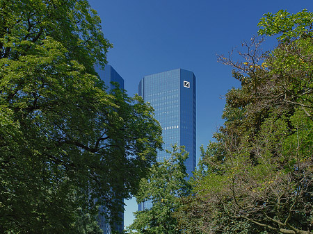 Deutsche Bank mit Bäumen Foto 