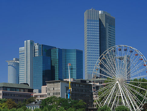 Fotos Eurotower und dresdener Bank mit riesenrad