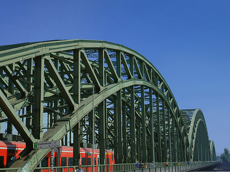 Fotos Hohenzollernbrücke mit Zug