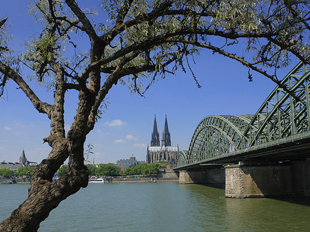 Foto Hohenzollernbrücke am Kölner Dom - Köln