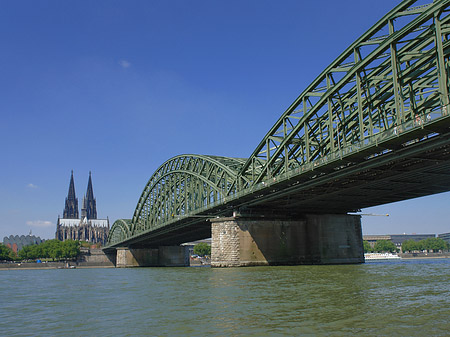 Foto Hohenzollernbrücke am Kölner Dom