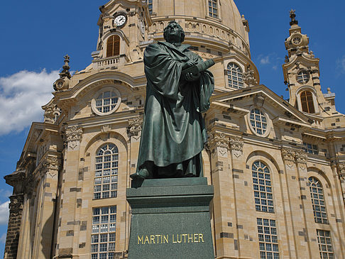 Foto Frauenkirche und Lutherdenkmal - Dresden