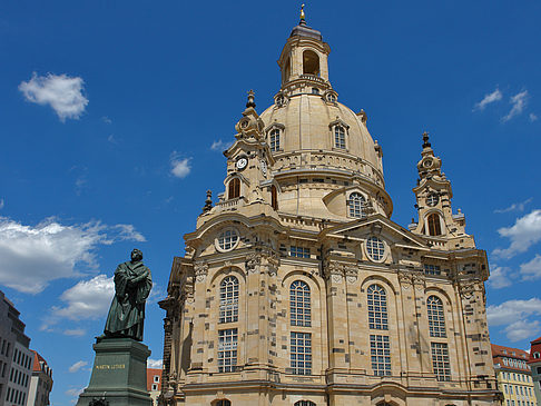 Foto Frauenkirche und Lutherdenkmal