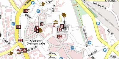 Domschatz- und Diözesanmuseum  Stadtplan