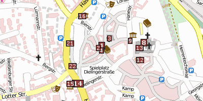 Haus Tenge Stadtplan