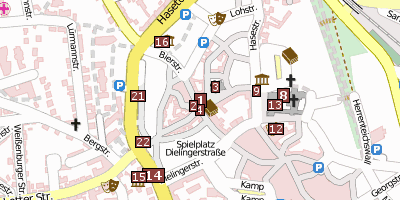 Stadtplan Rathaus Osnabrück