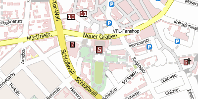 Schloss Osnabrück Stadtplan