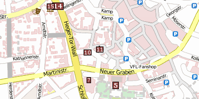 St. Katharinen  Stadtplan